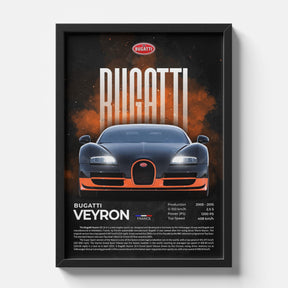 Bugatti Veyron Hypercar Poster | Legendary W16 Supercar Automotive Wall Art