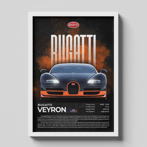 Bugatti Veyron Hypercar Poster | Legendary W16 Supercar Automotive Wall Art