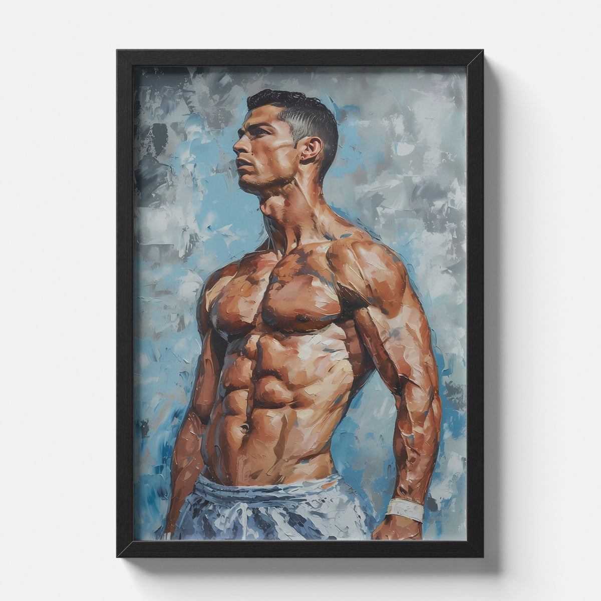 Cristiano Ronaldo Physique Athlete Portrait Art Poster
