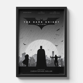 Dark Knight Trilogy Batman Minimalist Movie Poster Wall Art