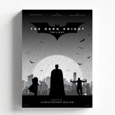 Dark Knight Trilogy Batman Minimalist Movie Poster Wall Art