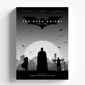 Dark Knight Trilogy Batman Minimalist Movie Poster Wall Art