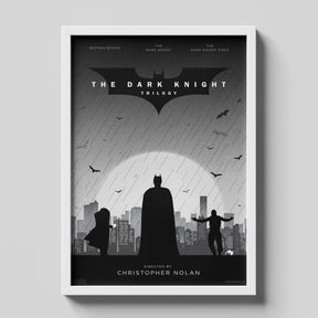 Dark Knight Trilogy Batman Minimalist Movie Poster Wall Art