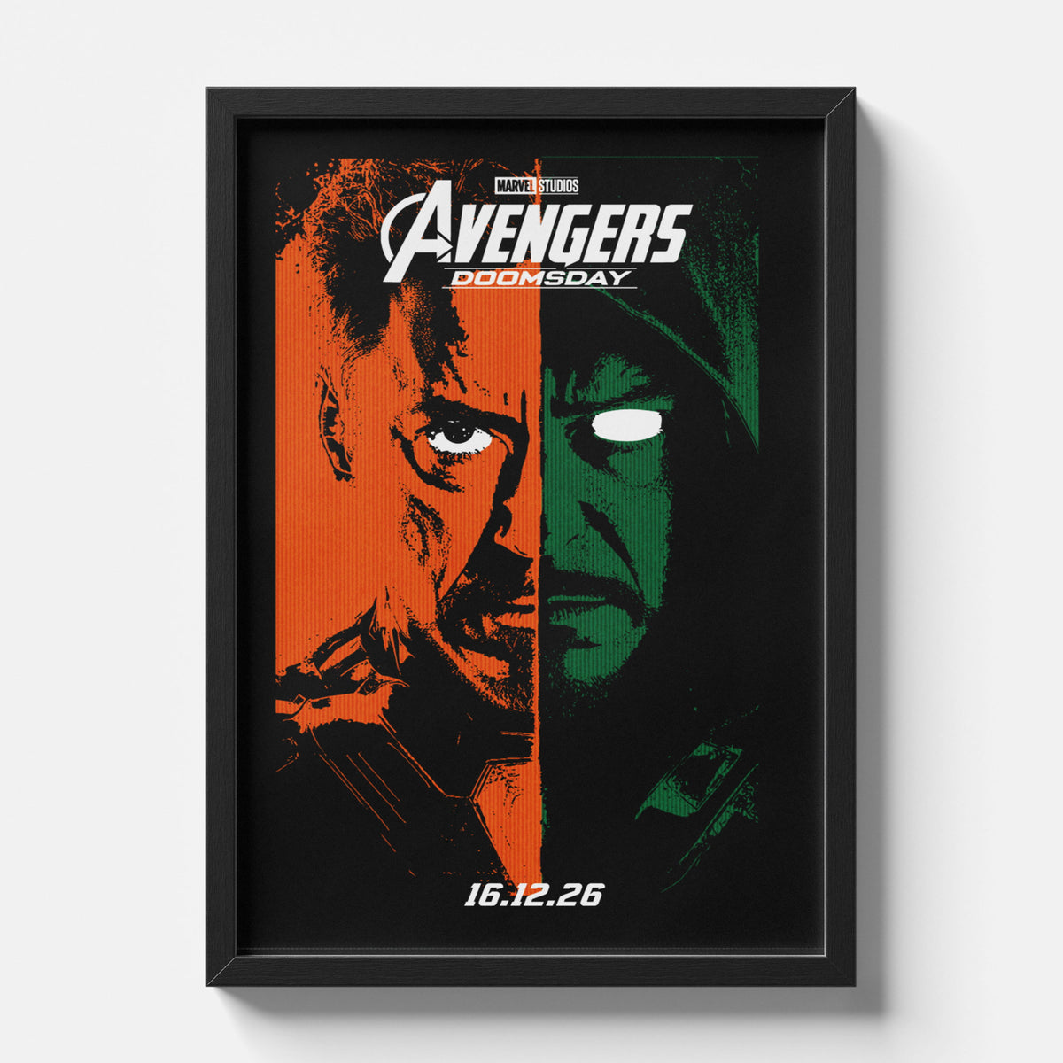 Avengers Doomsday Framed Poster - Doctor Doom x Iron Man Marvel Wall Art