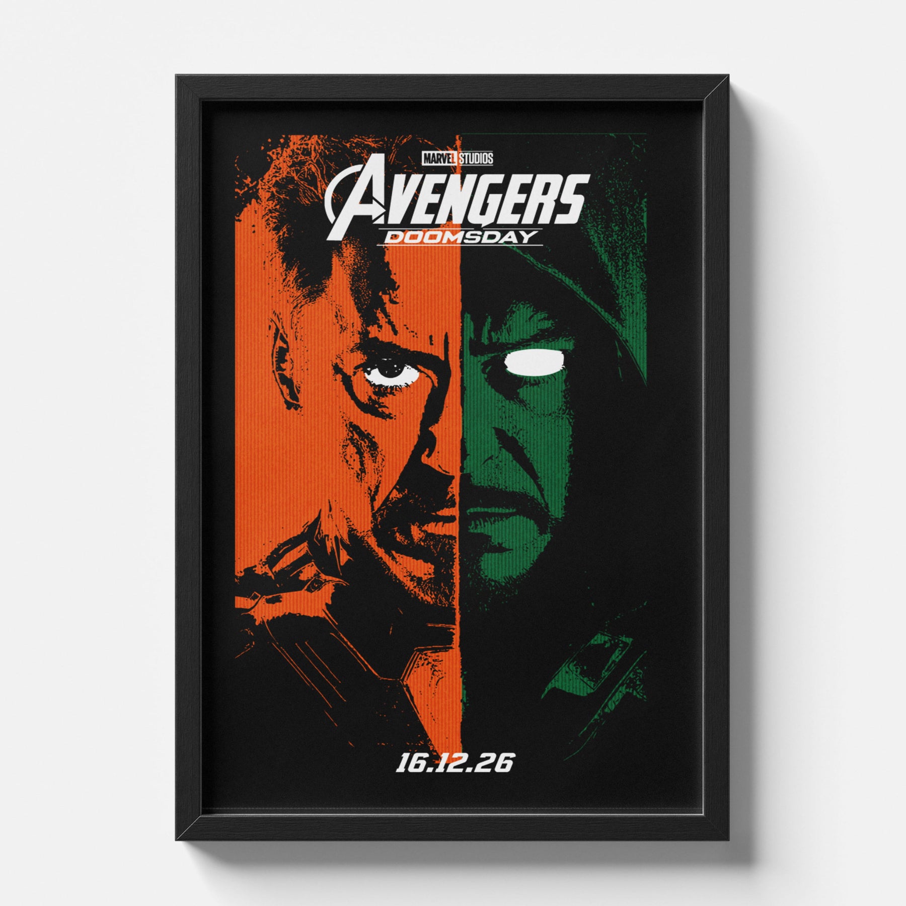 Avengers Doomsday Framed Poster - Doctor Doom x Iron Man Marvel Wall Art