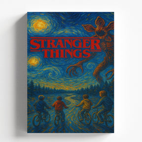 Stranger Things Starry Night Poster