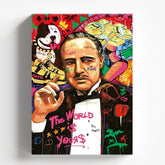 Godfather Pop Art Graffiti Cinematic Movie Poster