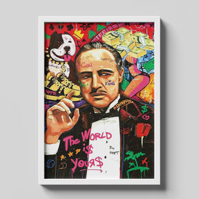 Godfather Pop Art Graffiti Cinematic Movie Poster