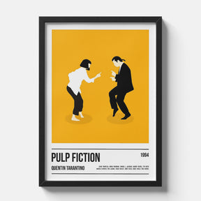Pulp Fiction Minimalist Dance Scene Movie Poster Art