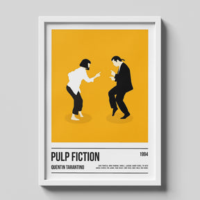 Pulp Fiction Minimalist Dance Scene Movie Poster Art