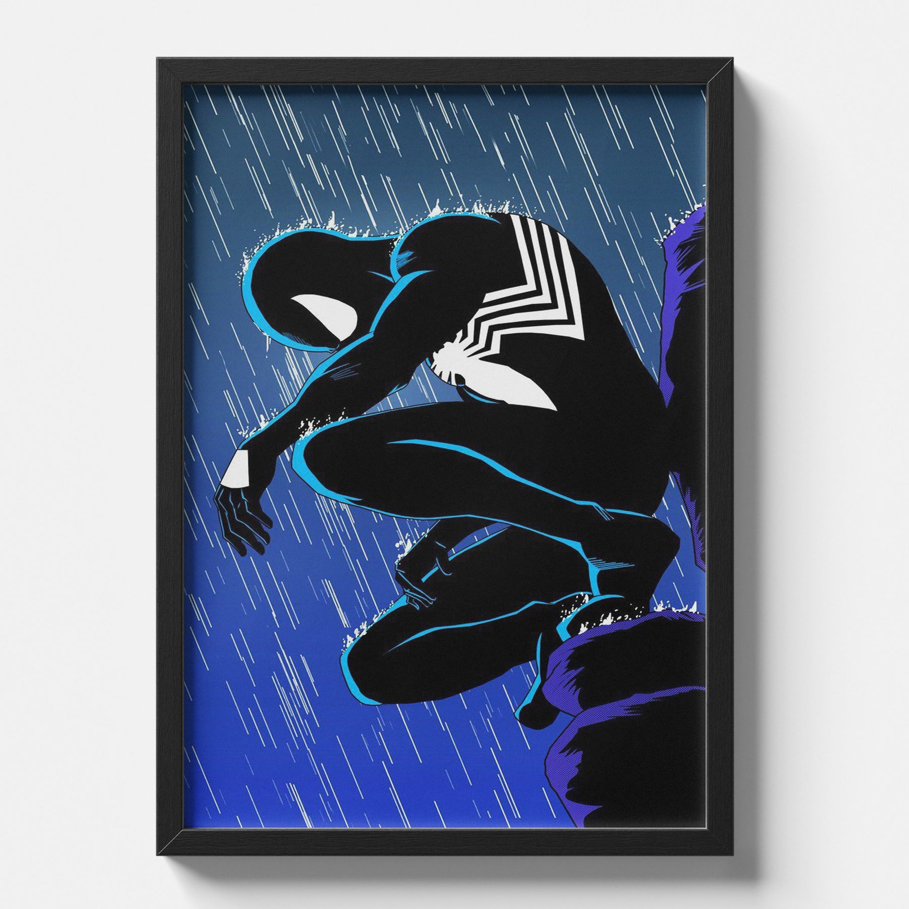 Spider-Man Venom Suit in the Rain