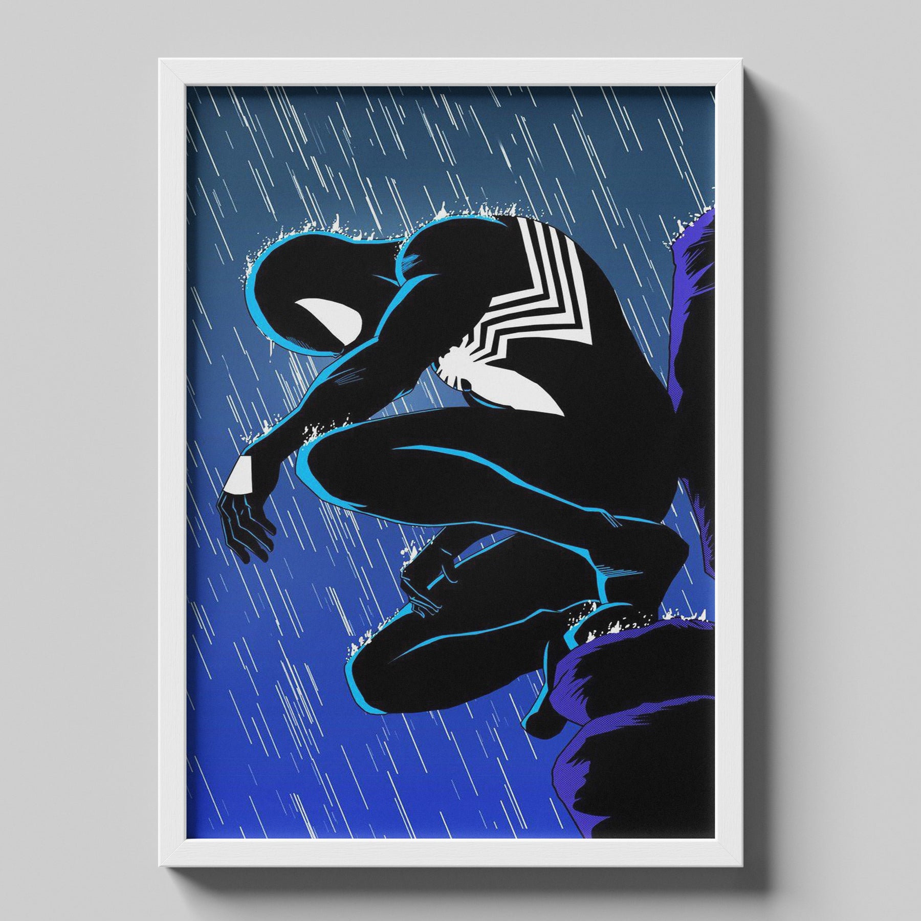 Spider-Man Venom Suit in the Rain