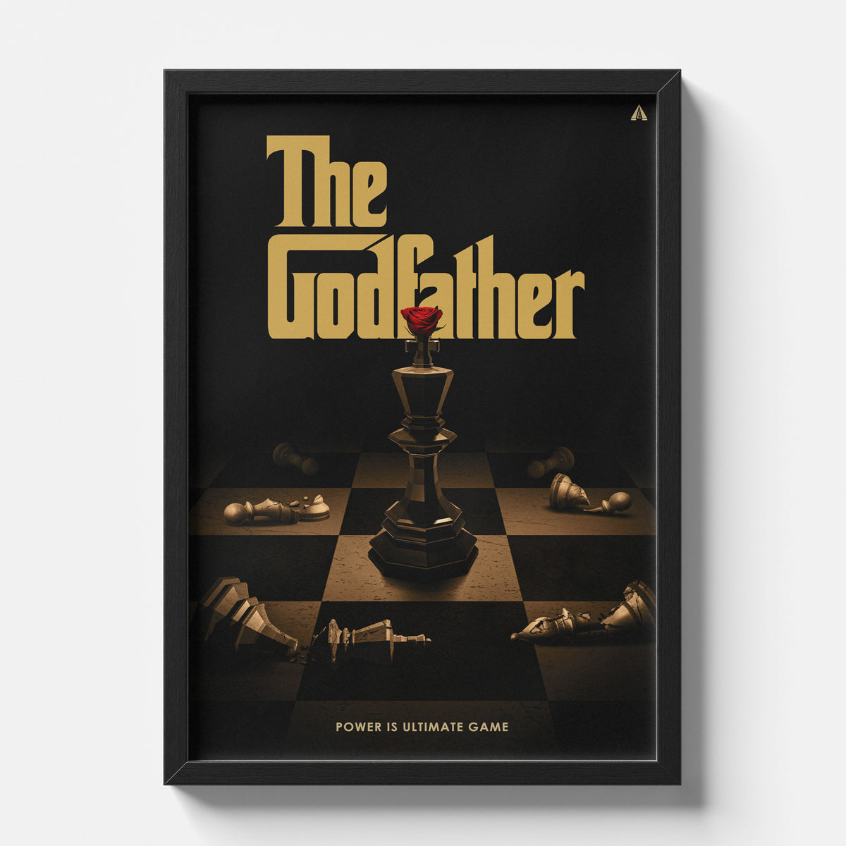 The Godfather Chess Minimalist Movie Poster Wall Art