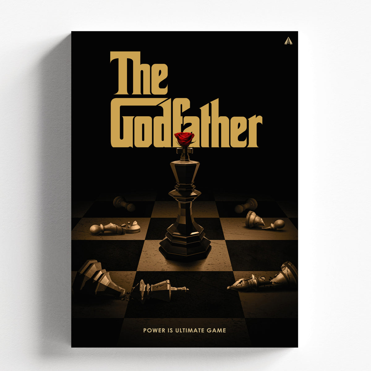 The Godfather Chess Minimalist Movie Poster Wall Art
