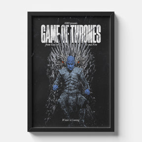 Game of Thrones Night King Iron Throne Poster