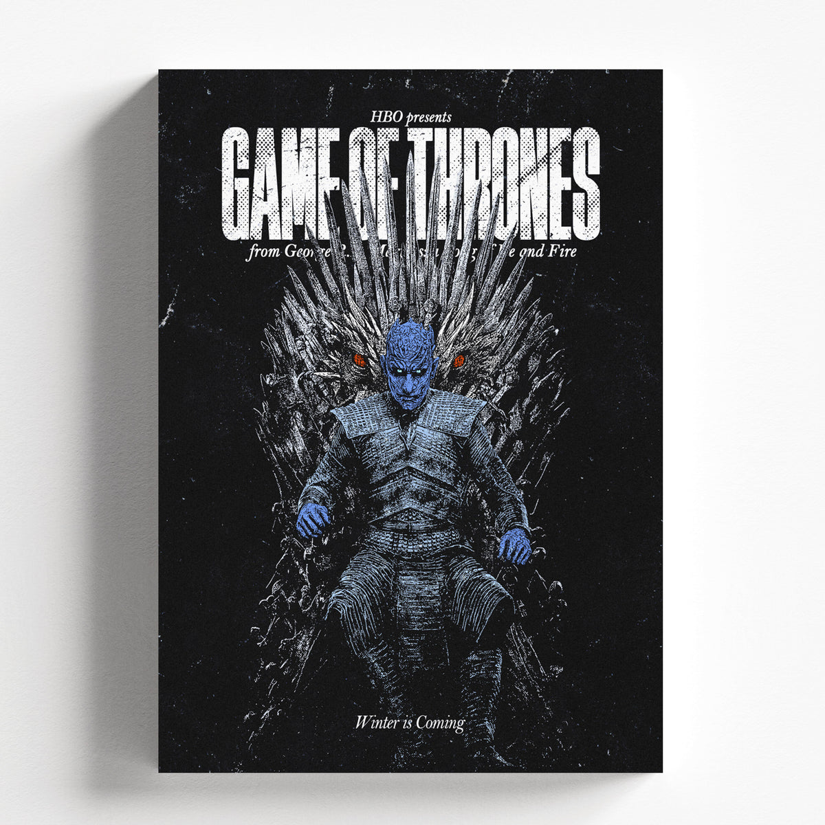 Game of Thrones Night King Iron Throne Poster