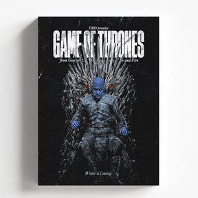 Game of Thrones Night King Iron Throne Poster