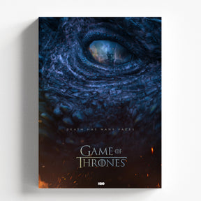 Night King Reflection Poster – Game of Thrones Dragon Eye Artwork