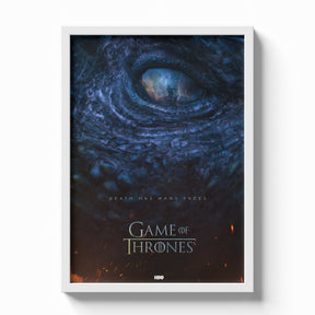 Night King Reflection Poster – Game of Thrones Dragon Eye Artwork