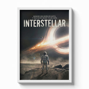 Interstellar Astronaut Facing Black Hole Poster