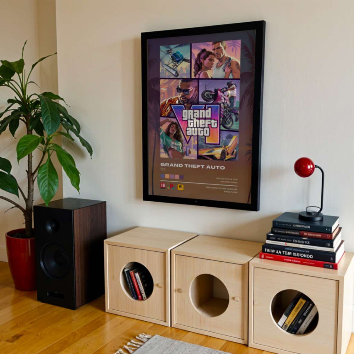 Grand Theft Auto VI Classic Collage Game Poster