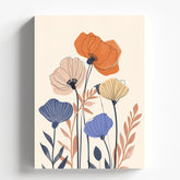 Soft Floral Abstract Illustration Modern Botanical Wall Art