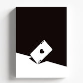 Minimal Ace of Hearts Abstract Modern Wall Art