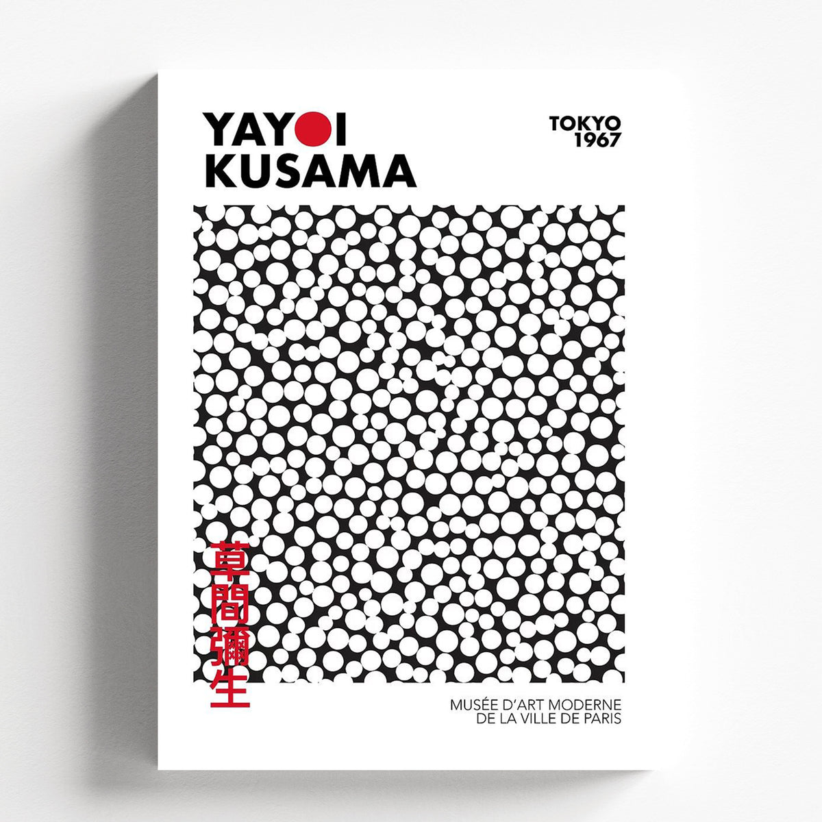 Yayoi Kusama Polka Dot Modern Art Exhibition Wall Poster