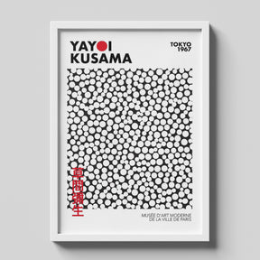 Yayoi Kusama Polka Dot Modern Art Exhibition Wall Poster