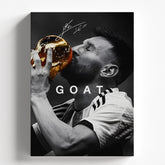 Lionel Messi "GOAT" World Cup Victory Wall Art