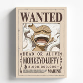 One Piece Monkey D Luffy Wanted Poster Artwork