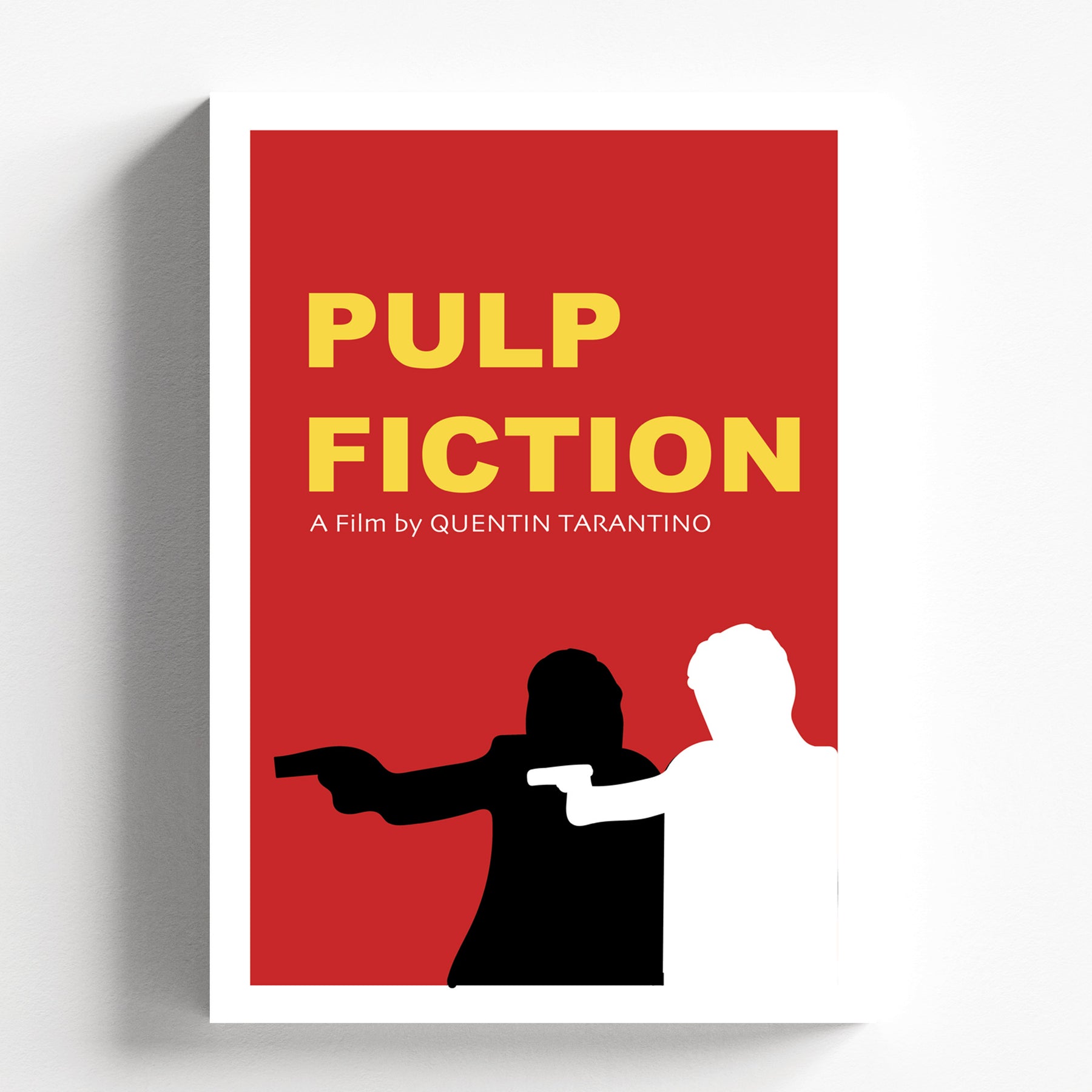 Pulp Fiction Minimalist Red Movie Poster Modern Wall Art