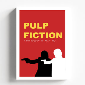Pulp Fiction Minimalist Red Movie Poster Modern Wall Art