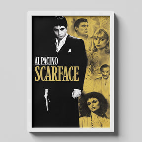 Scarface Al Pacino Cinematic Minimalist Movie Poster Art