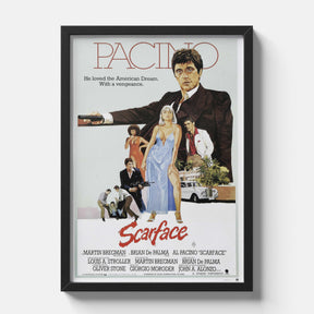 Scarface Classic Cinematic Minimalist Movie Poster Art