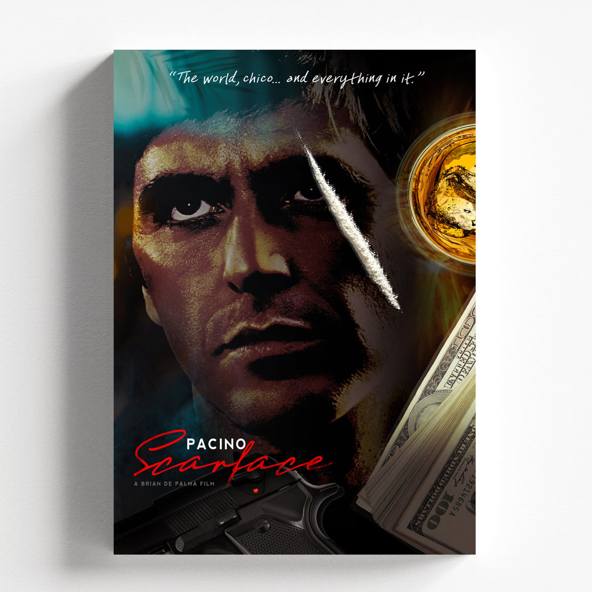Scarface Tony Montana Cinematic Poster Premium Movie Wall Art