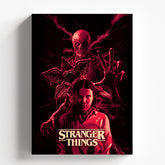 Stranger Things Dark Red Horror Poster