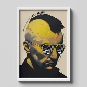 Taxi Driver Artistic Portrait Vintage Movie Poster Print
