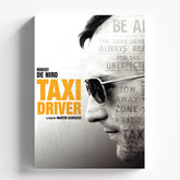 Taxi Driver Minimal Portrait Cinematic Vintage Movie Poster