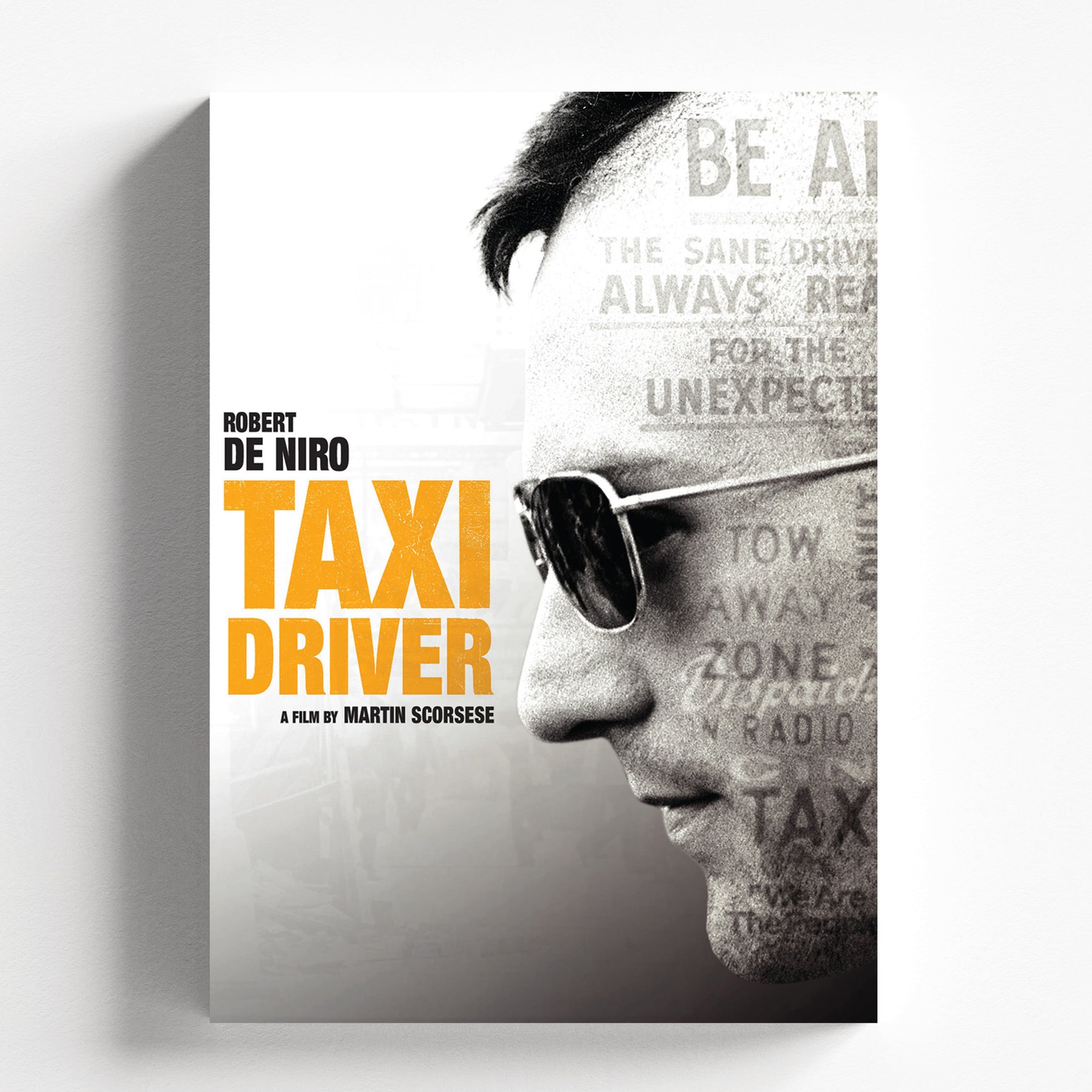 Taxi Driver Minimal Portrait Cinematic Vintage Movie Poster