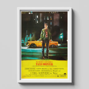Taxi Driver Classic Night Street Cinematic Movie Poster