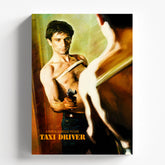 Taxi Driver Mirror Scene Artistic Cinematic Movie Poster