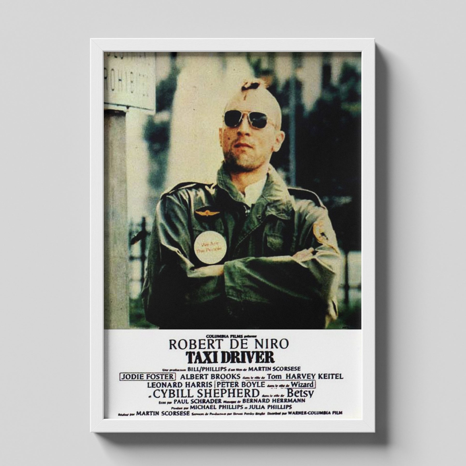 Taxi Driver Mohawk Robert De Niro Classic Poster Print