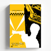 Taxi Driver Minimalist Yellow Vintage Movie Poster Print