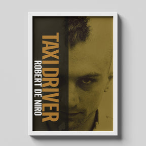 Taxi Driver Robert De Niro Minimalist Portrait Poster