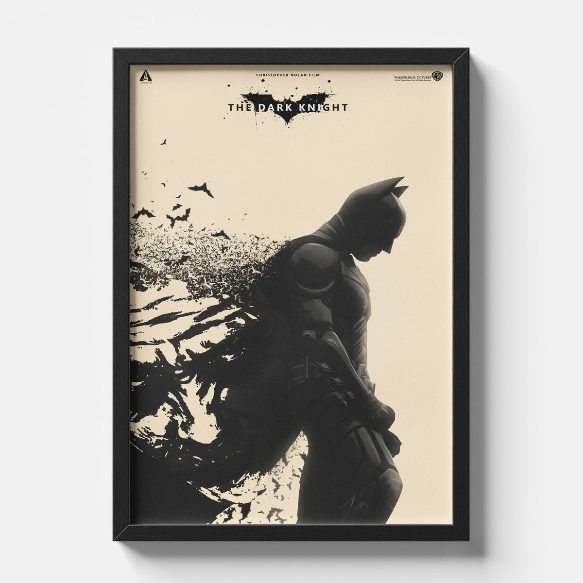 The Dark Knight Batman Minimal Silhouette Movie Poster
