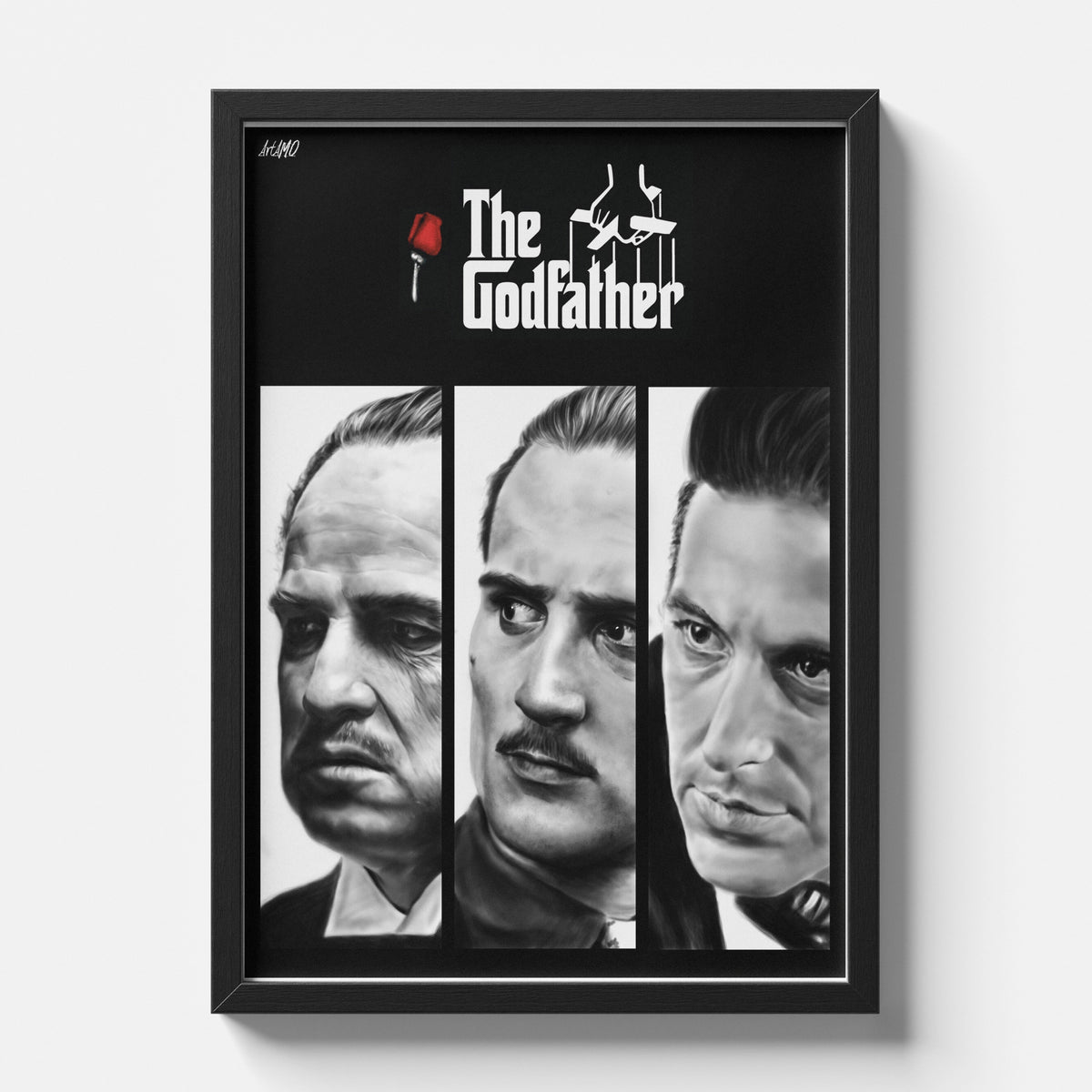 The Godfather Family Portrait Minimal Cinematic Movie Poster