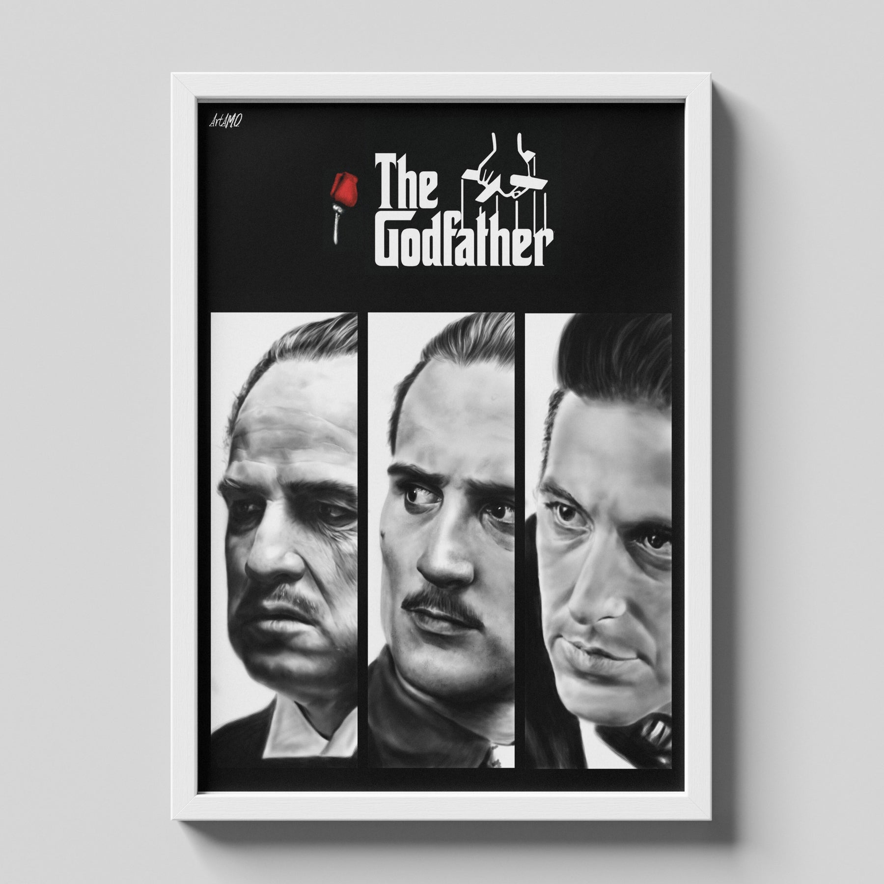 The Godfather Family Portrait Minimal Cinematic Movie Poster