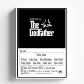 Godfather Minimalist Classic Black and White Movie Poster
