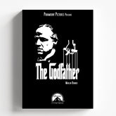 Godfather Marlon Brando Minimalist Black Movie Poster